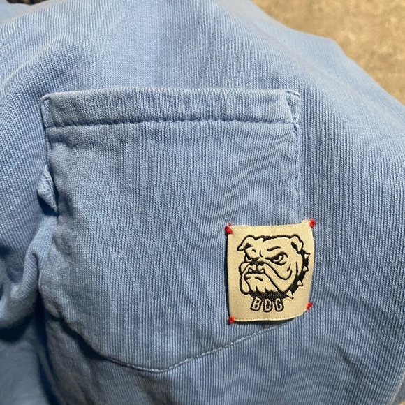 BDG Urban Outfitters Women’s XS Cropped Blue Sweatshirt 1/4 Zip Top - Picture 3 of 3